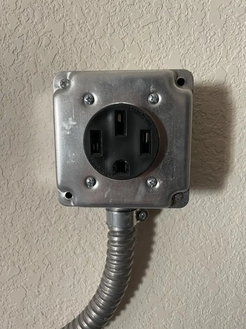 NEMA 14-50 outlet installed for Smart Home Electrical in San Elizario